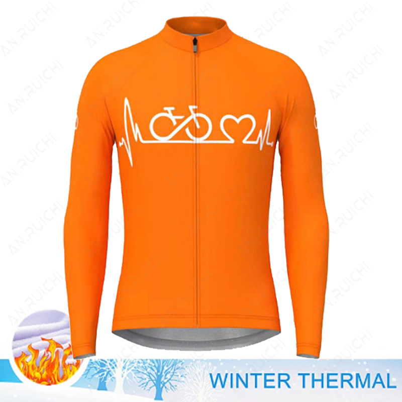 Cycling Commuter Jacket - Men Cycling Jersey Long Sleeves Winter