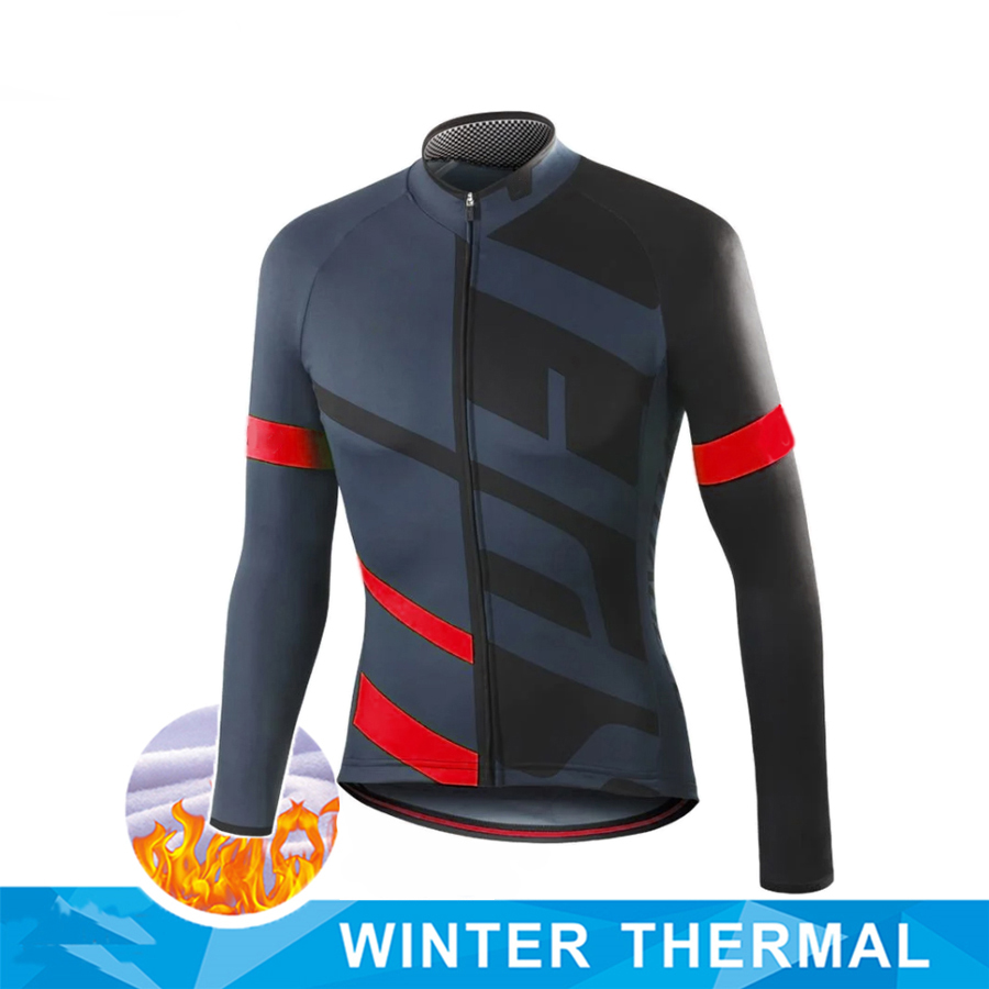 Cycling Commuter Jacket - 2024 Winter Thermal Fleece Cycling Jersey