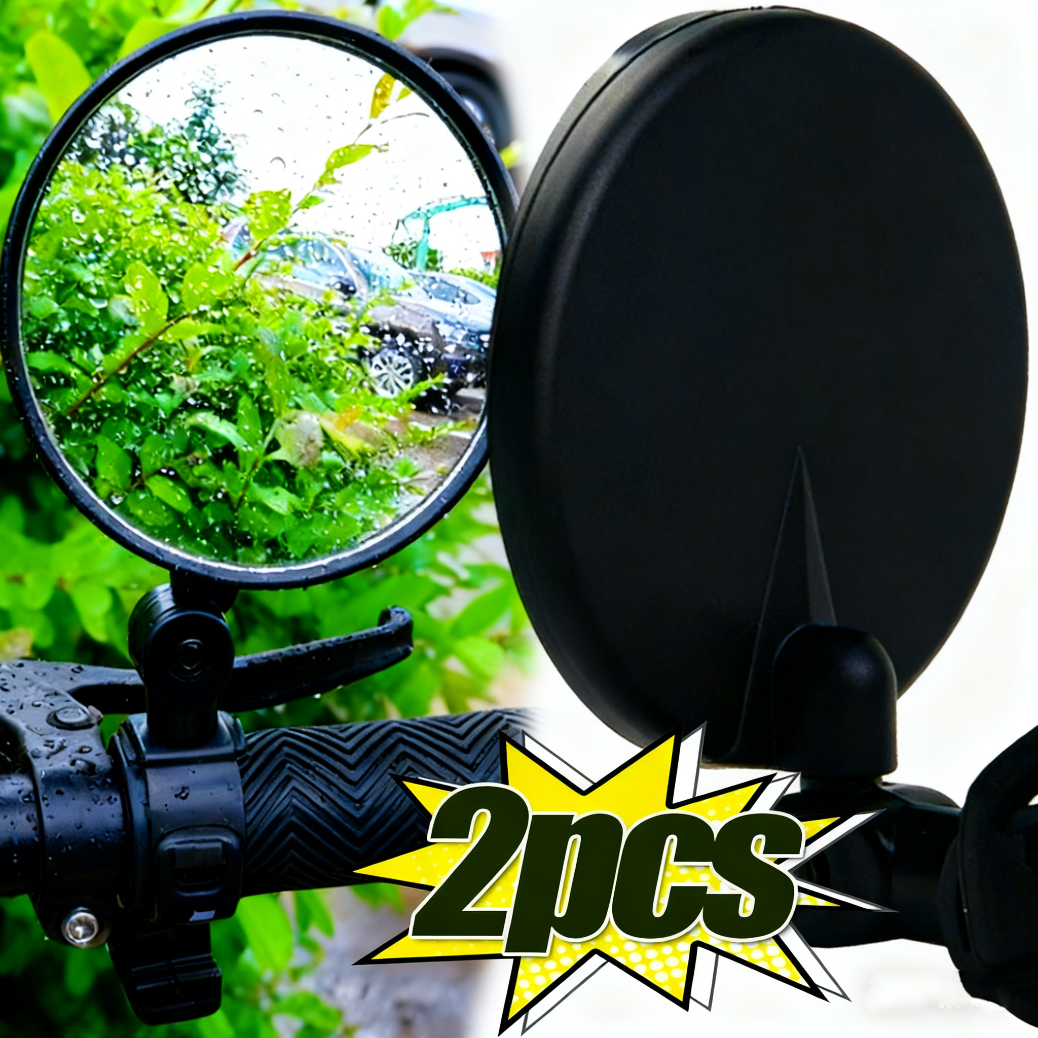 Mirror Handlebar Convex - 360°Adjustable Rotate Convex Wide Angle Cycling
