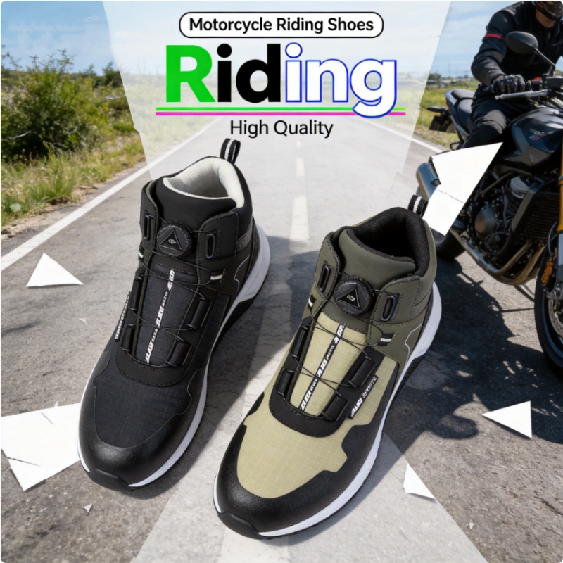 Cycling Shoes For Commute - AUGI Men's Four Seasons Motocross Riding