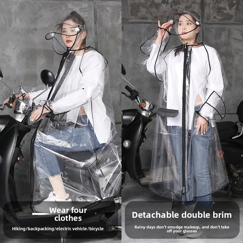 Transparent EVA Rain Poncho Ho - Cycling Commute Rain avis et prix