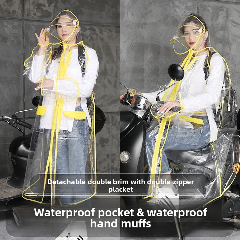 Transparent EVA Rain Poncho Ho - Cycling Commute Rain avis et prix