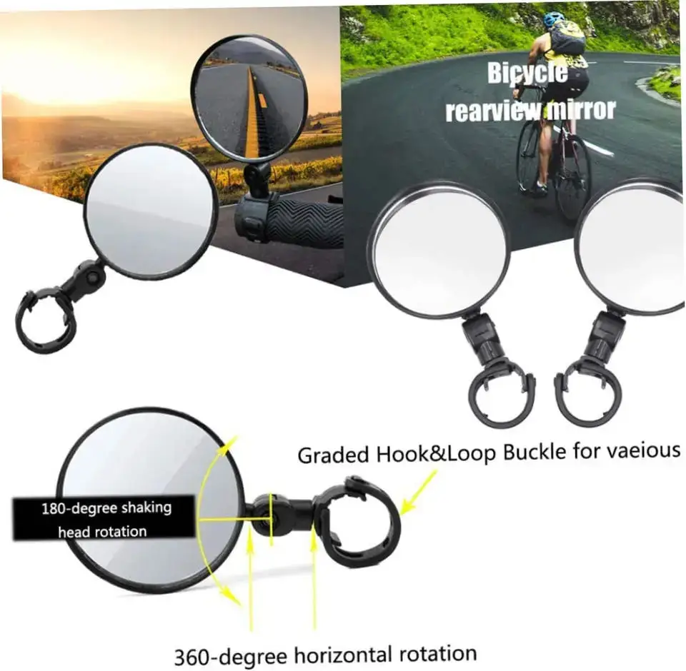 Universal Bicycle Rearview Mir - Mirror Handlebar Convex avis et prix