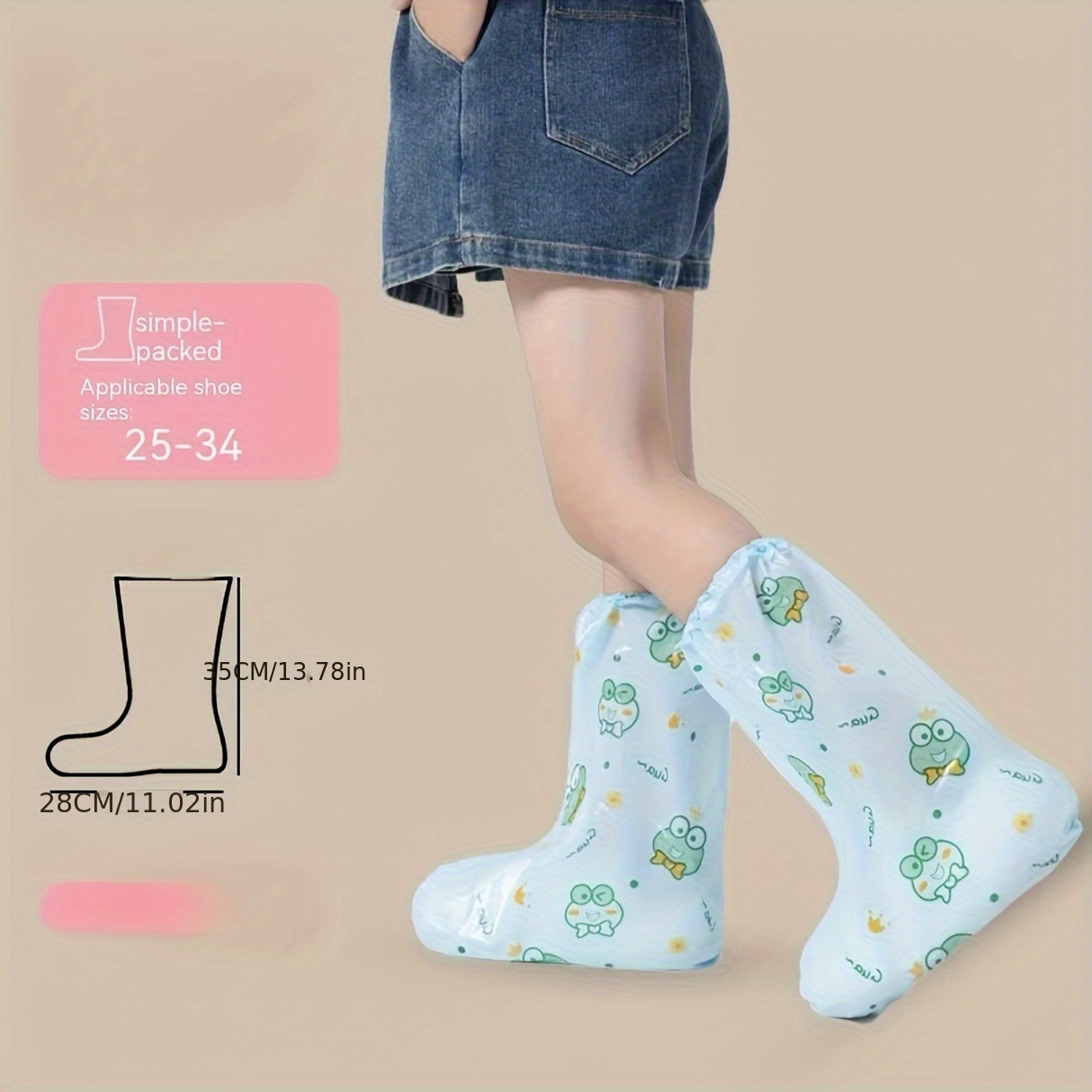 10pc Frog Cartoon Shoe Covers  - Cycling Shoes For Commute avis et prix