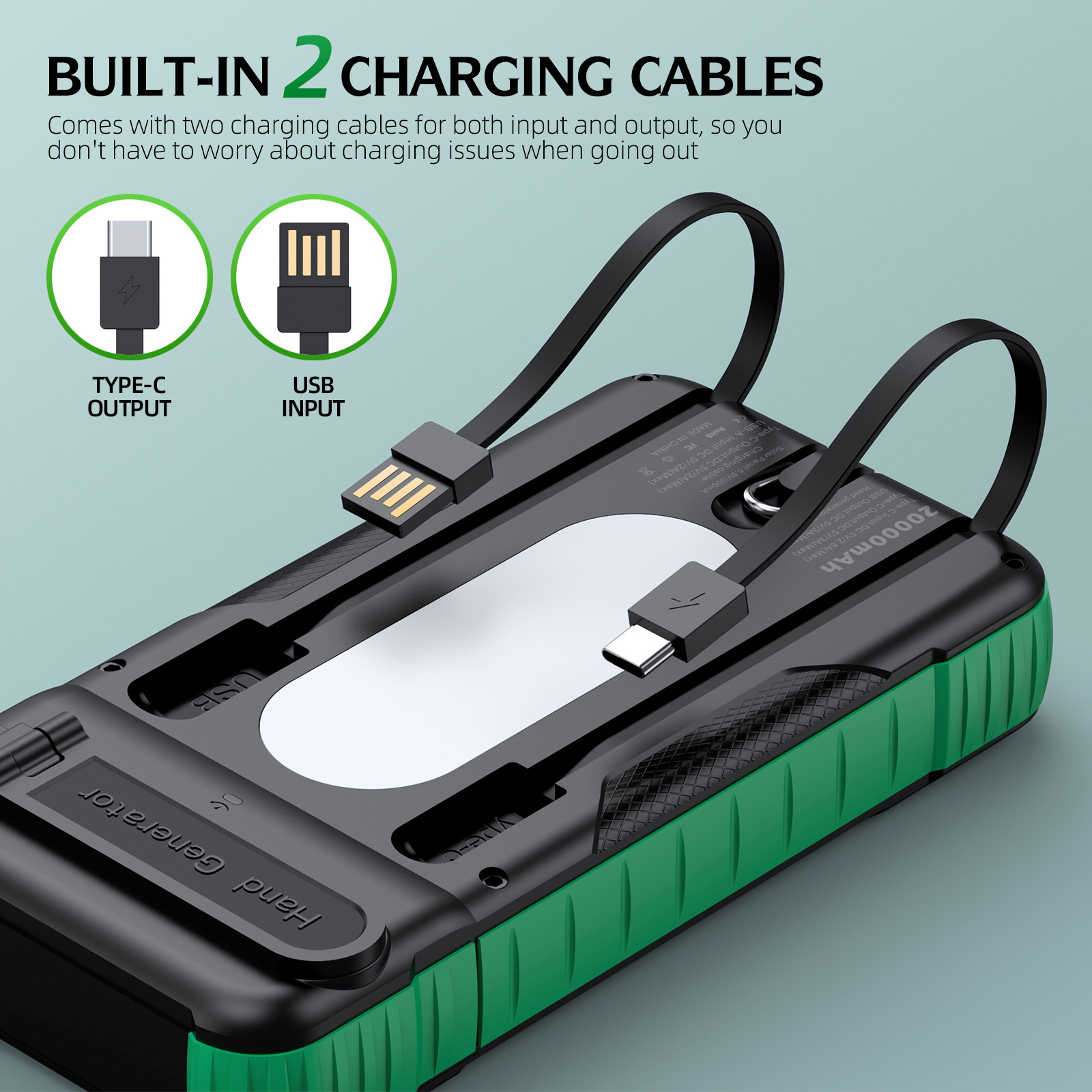 Hand Crank Solar Power Bank Ou - Usb Charger Dynamo avis et prix