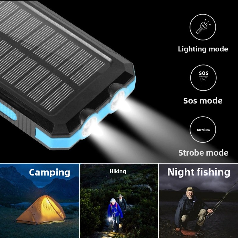 Solar Power Bank Waterproof Ou - Usb Charger Dynamo avis et prix