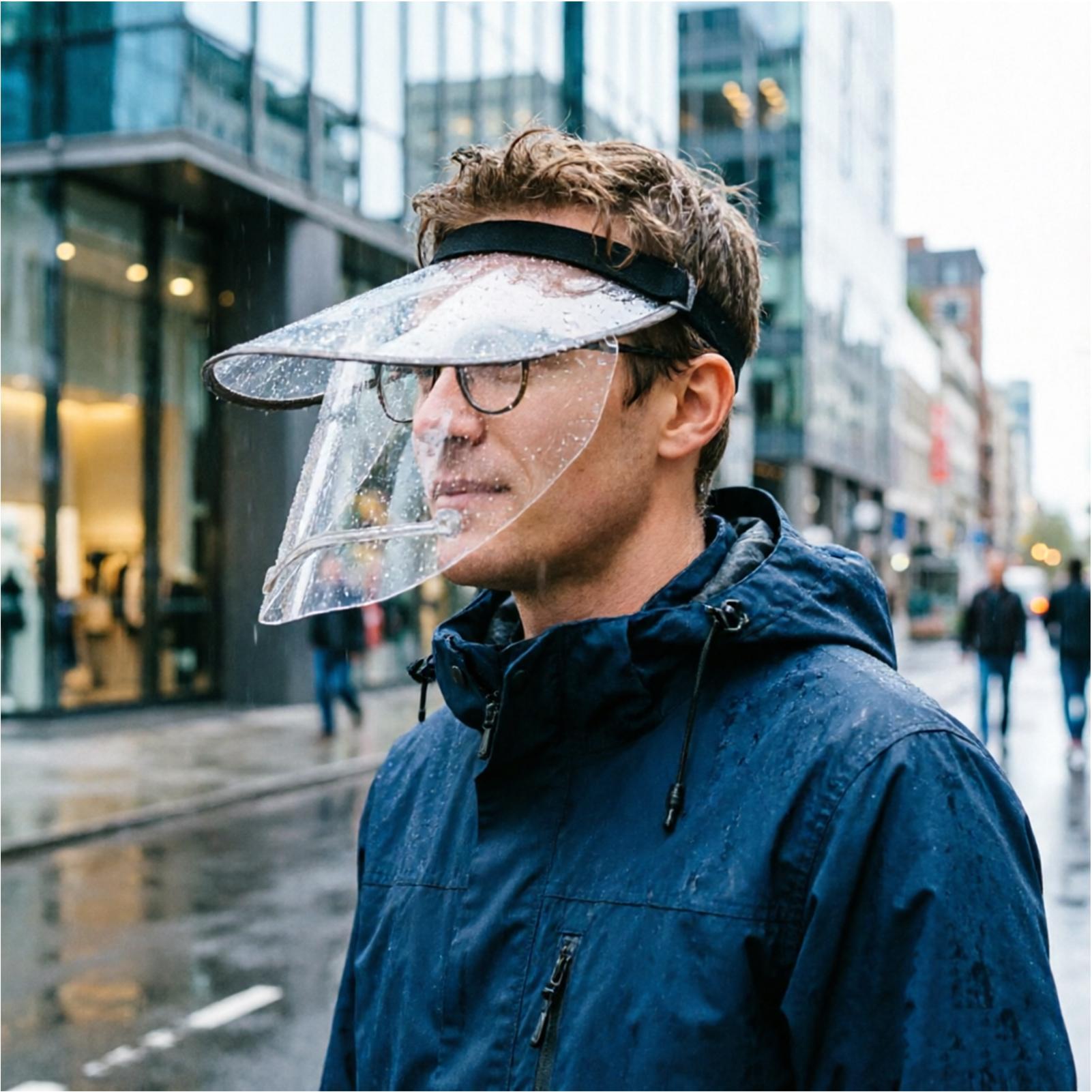 Rain Shield For Face Wide Brim - Cycling Commute Rain avis et prix