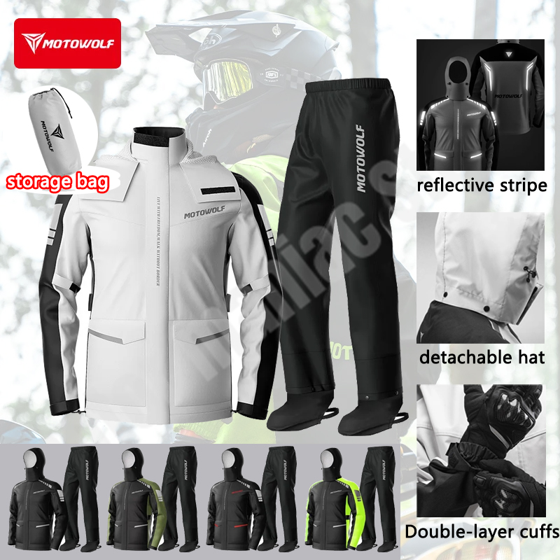 Motorcycle Reflective Raincoat - Cycling Commute Rain avis et prix