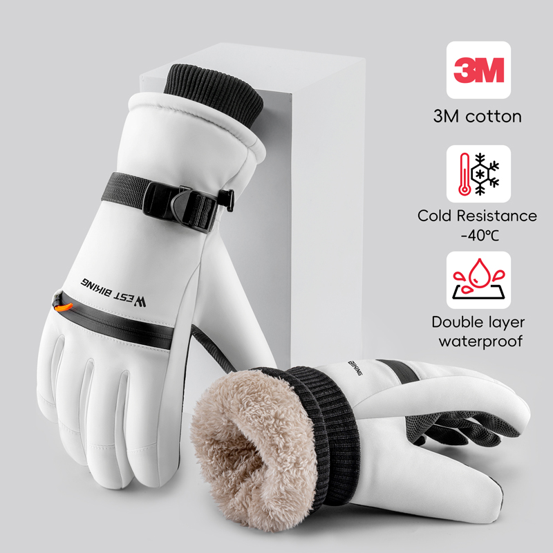 WEST BIKING 3M Cotton Ski Glov - Winter Cycling Commute Gear avis et prix