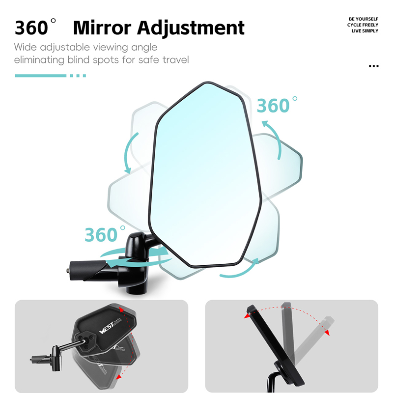 WEST BIKING HD Anti-glare Conv - Mirror Handlebar Convex avis et prix