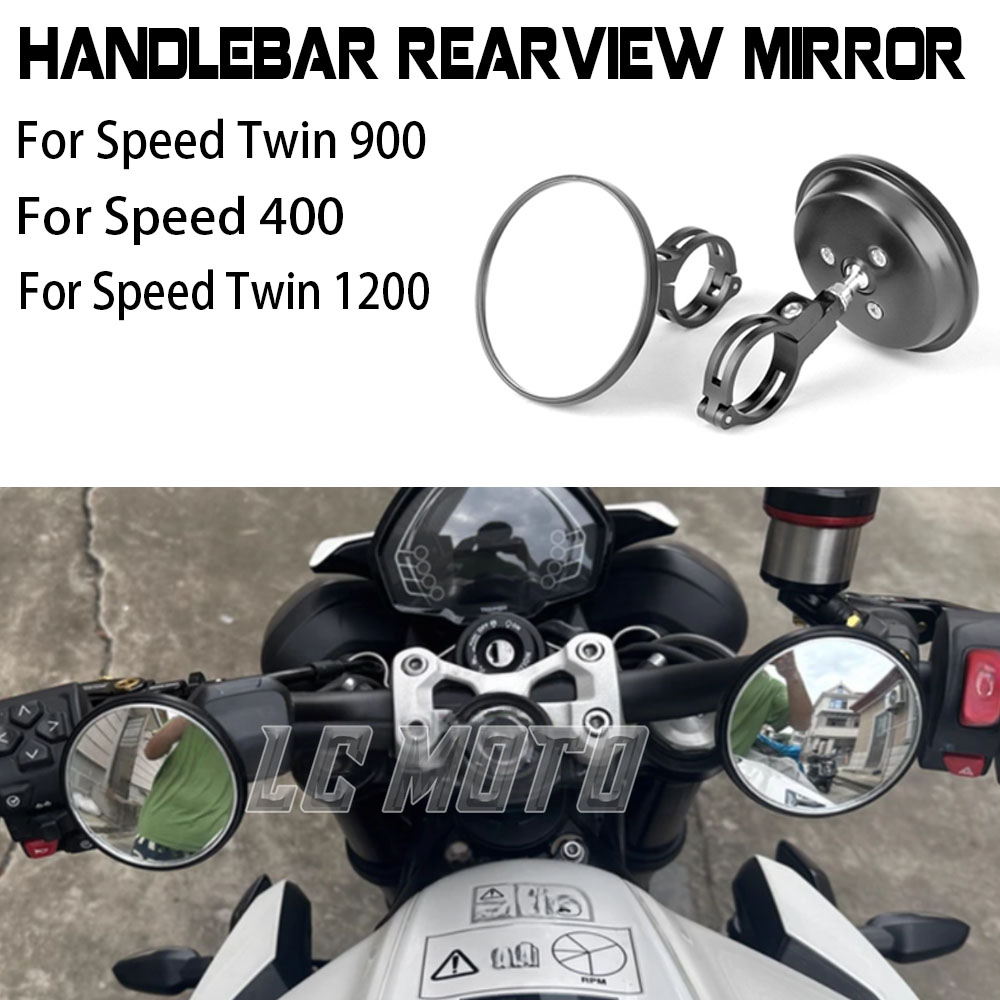For Speed Twin 900 1200 Speed  - Mirror Handlebar Convex avis et prix