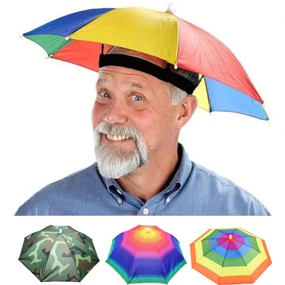 Hands Free Head Wear Umbrella  - Cycling Commute Rain avis et prix