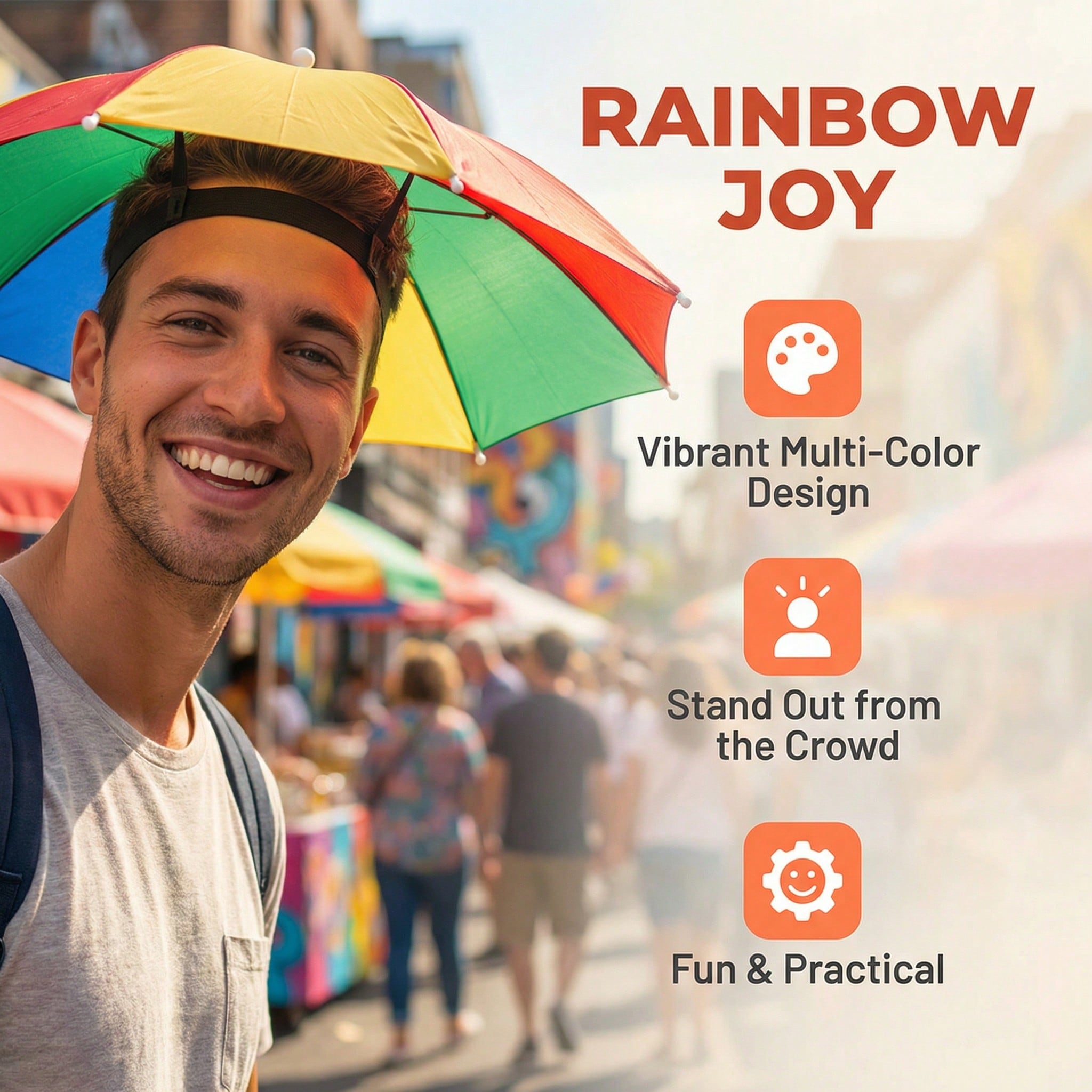 Hands Free Head Wear Umbrella  - Cycling Commute Rain avis et prix