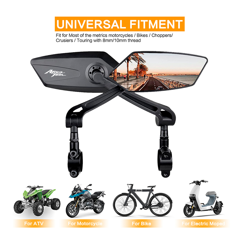 Motorcycle Handlebar Mirror Fo - Mirror Handlebar Convex avis et prix
