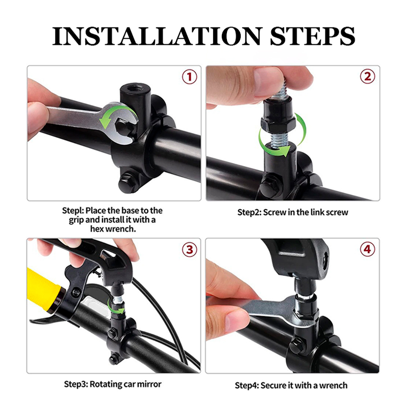 Motorcycle Handlebar Mirror Fo - Mirror Handlebar Convex avis et prix
