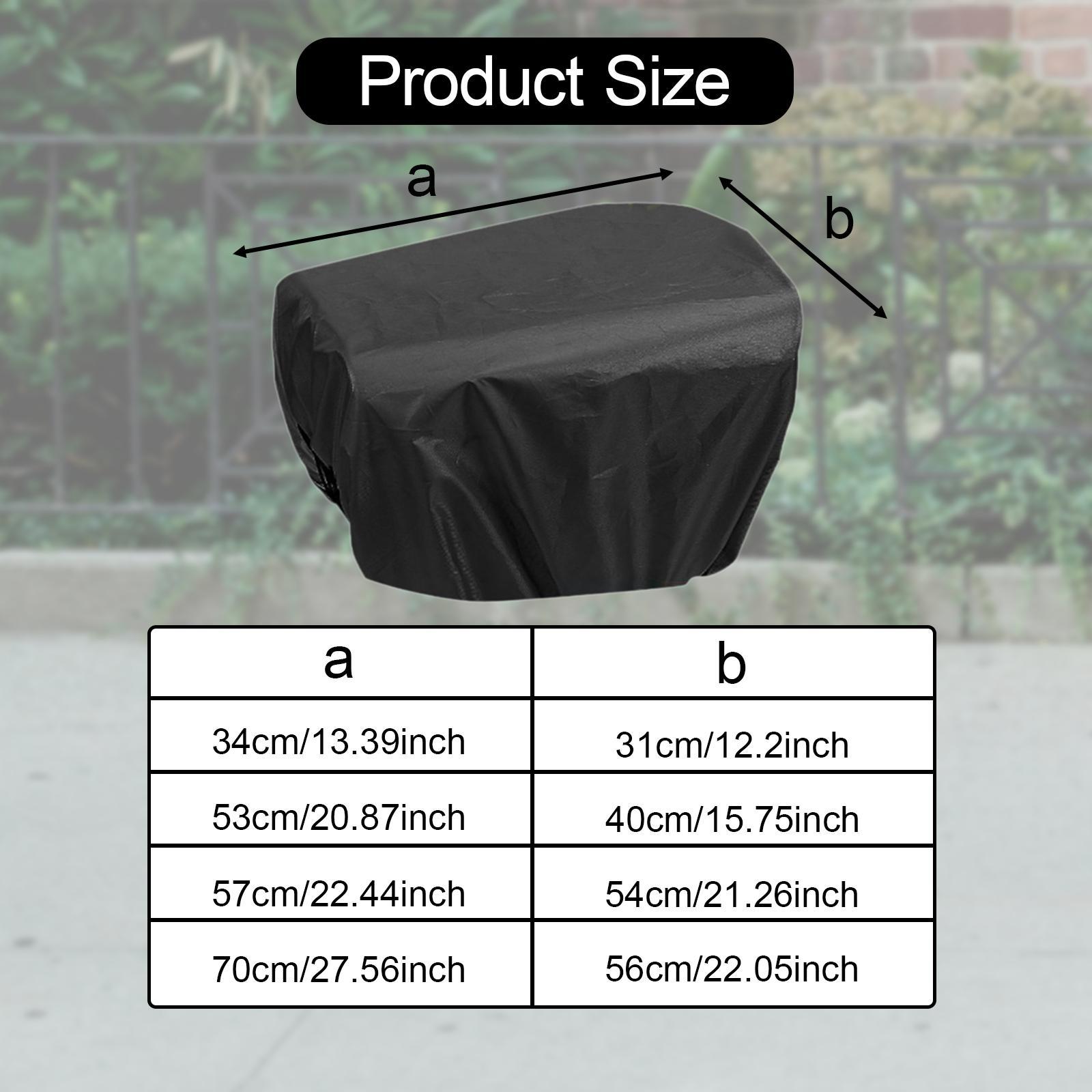 Black Waterproof Bicycle Baske - Cycling Commute Rain avis et prix