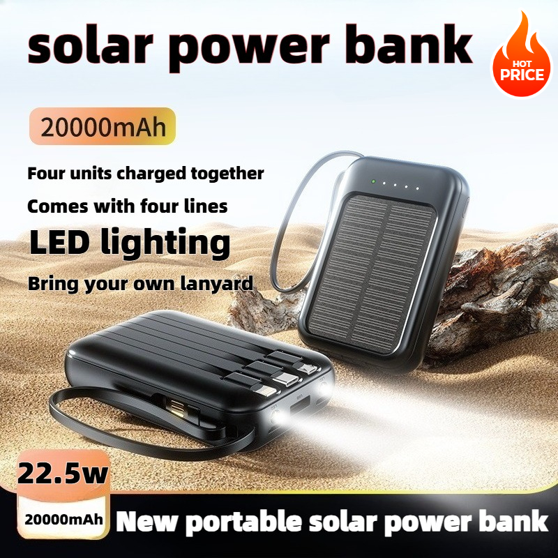 50000mAh Solar Power Bank Supe - Usb Charger Dynamo avis et prix
