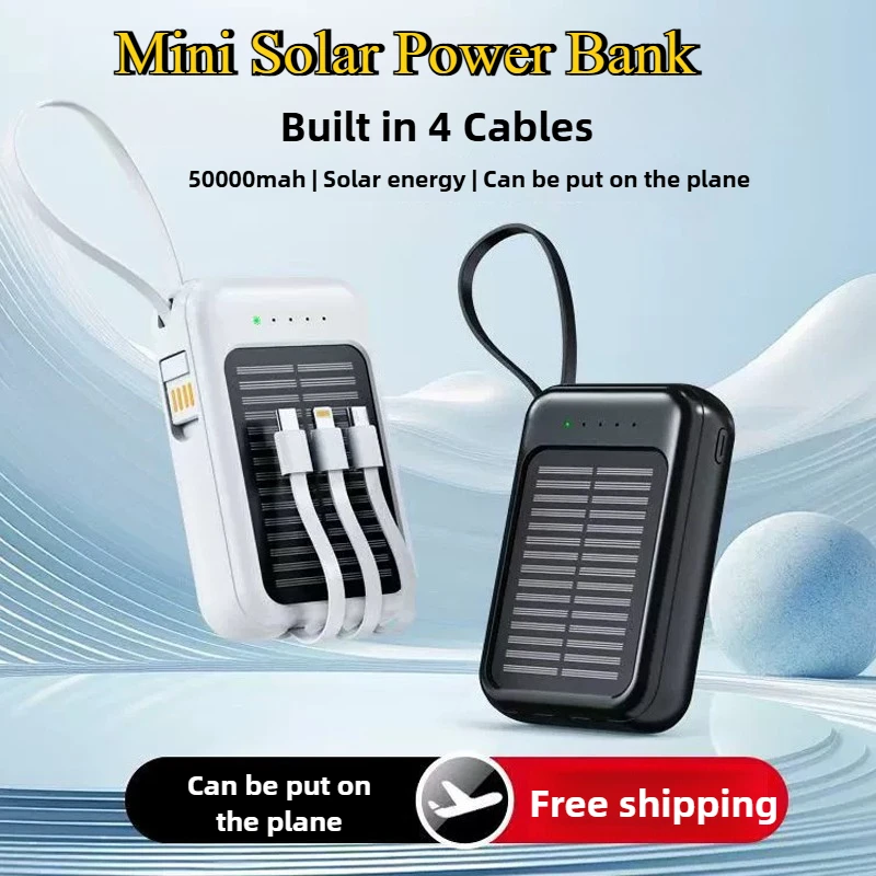 50000mAh Solar Power Bank Supe - Usb Charger Dynamo avis et prix