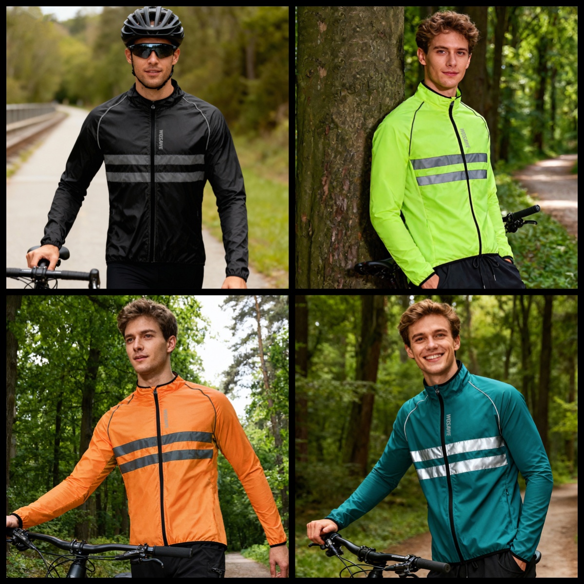 WOSAWE Men Cycling Windbreaker - Cycling Commuter Jacket avis et prix