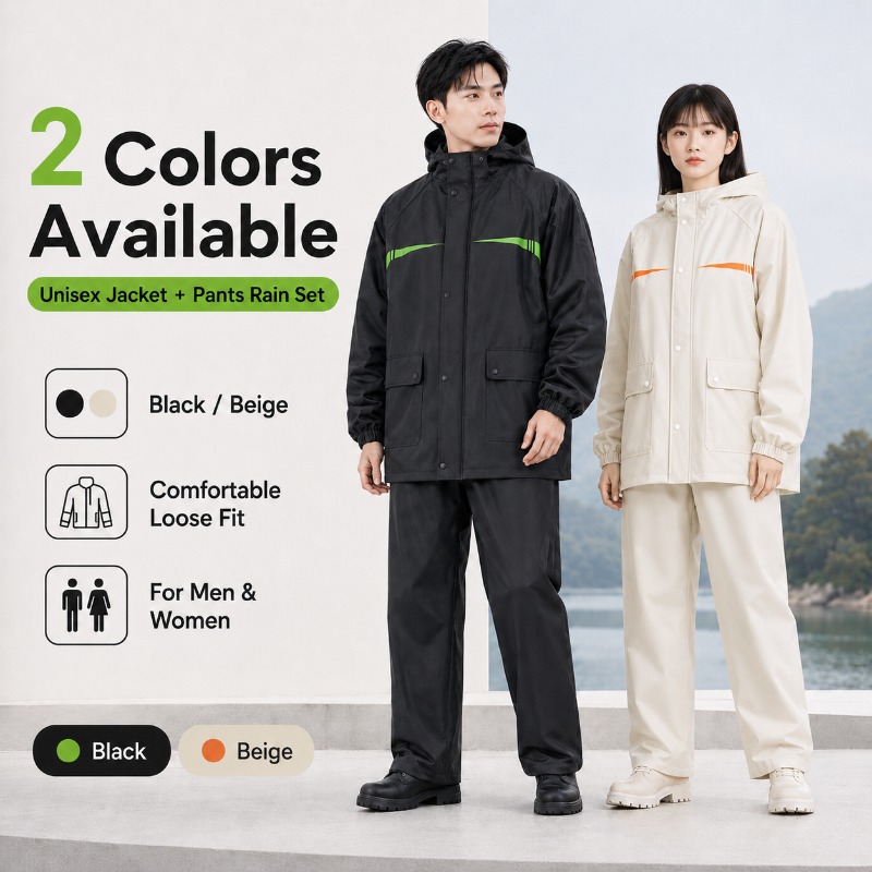 Unisex 2-Piece Waterproof Cycl - Cycling Commute Rain avis et prix