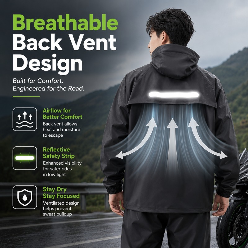 Unisex 2-Piece Waterproof Cycl - Cycling Commute Rain avis et prix