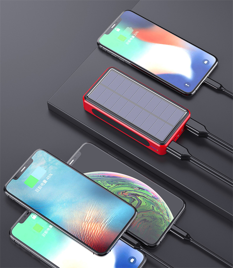 50000mAh Solar Power Bank Port - Usb Charger Dynamo avis et prix