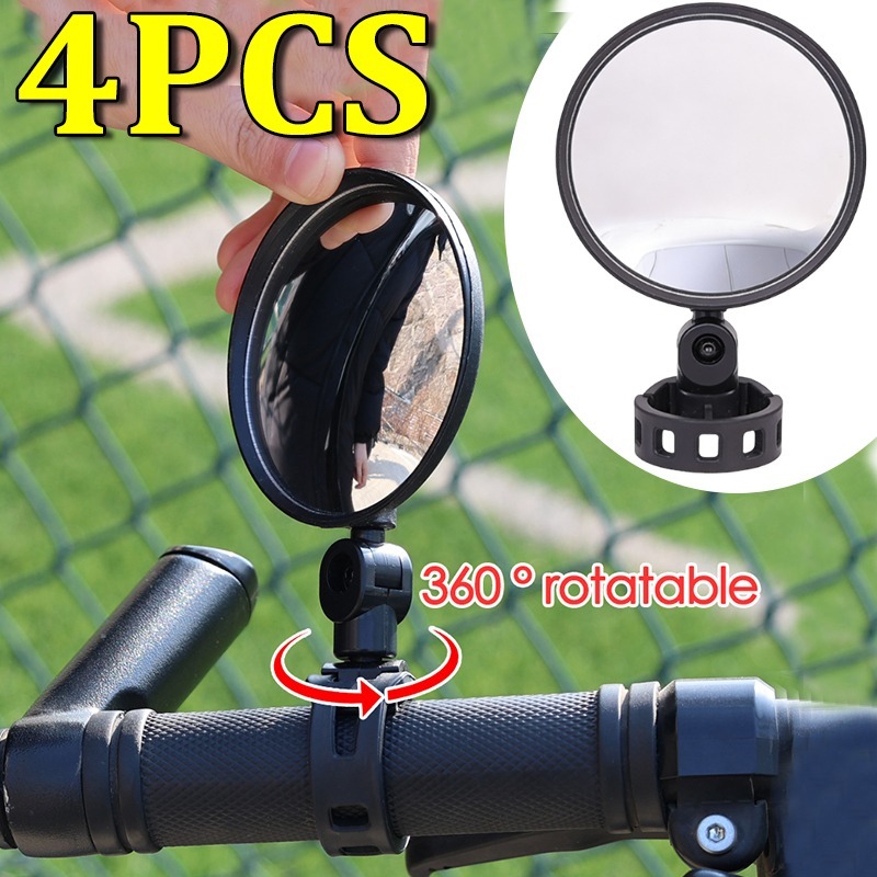 1-4PCS Bicycle Rearview Mirror - Mirror Handlebar Convex avis et prix