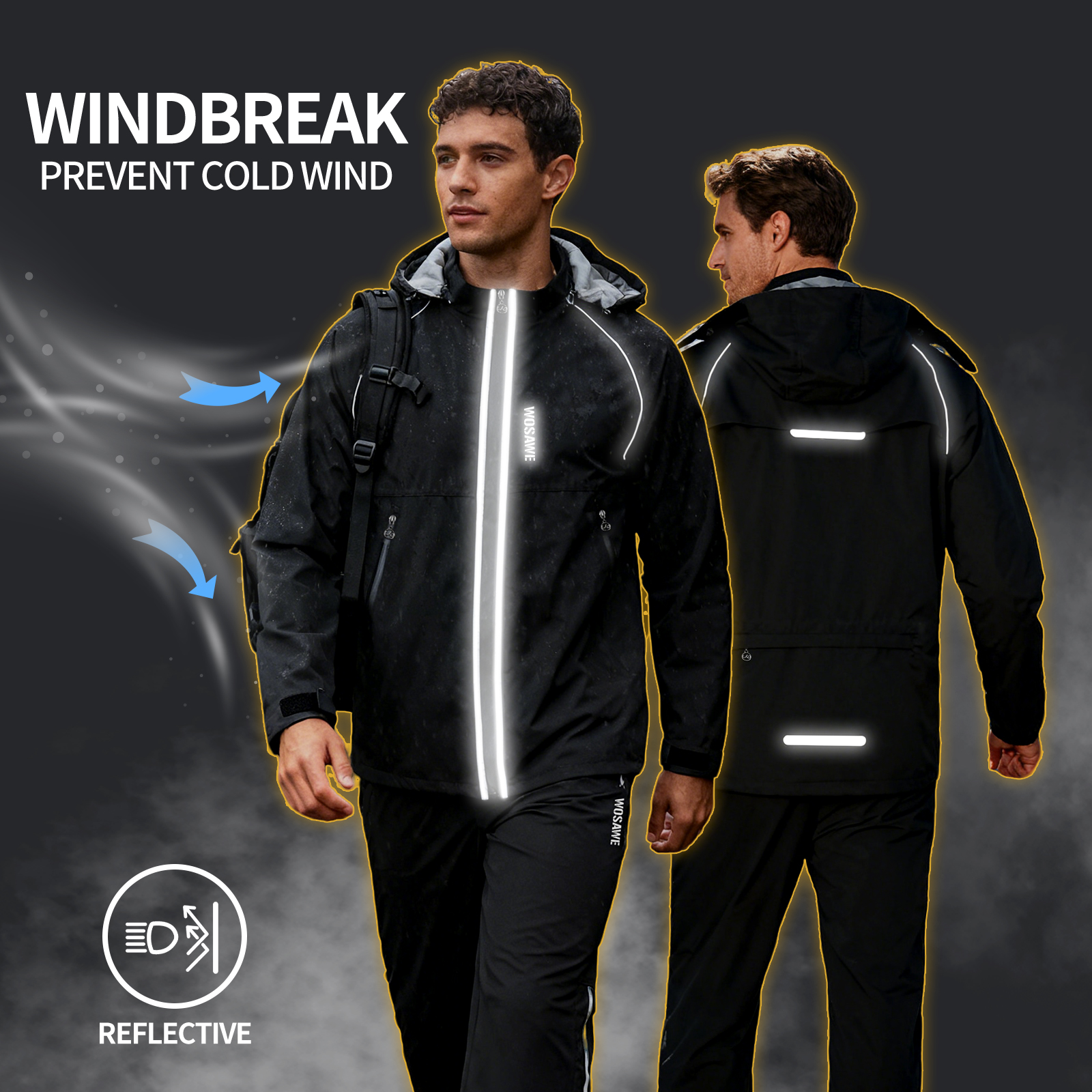 WOSAWE Reflective Motorcycle R - Cycling Commute Rain avis et prix