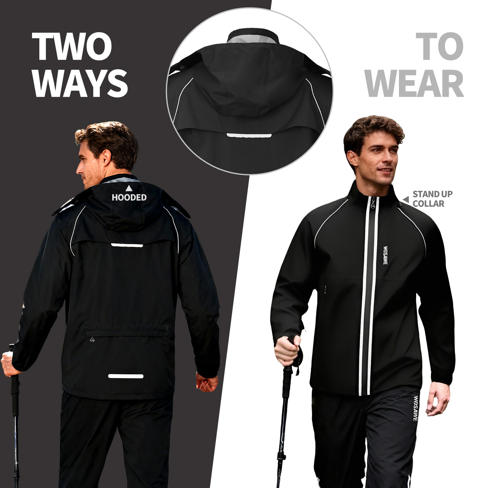 WOSAWE Reflective Motorcycle R - Cycling Commute Rain avis et prix