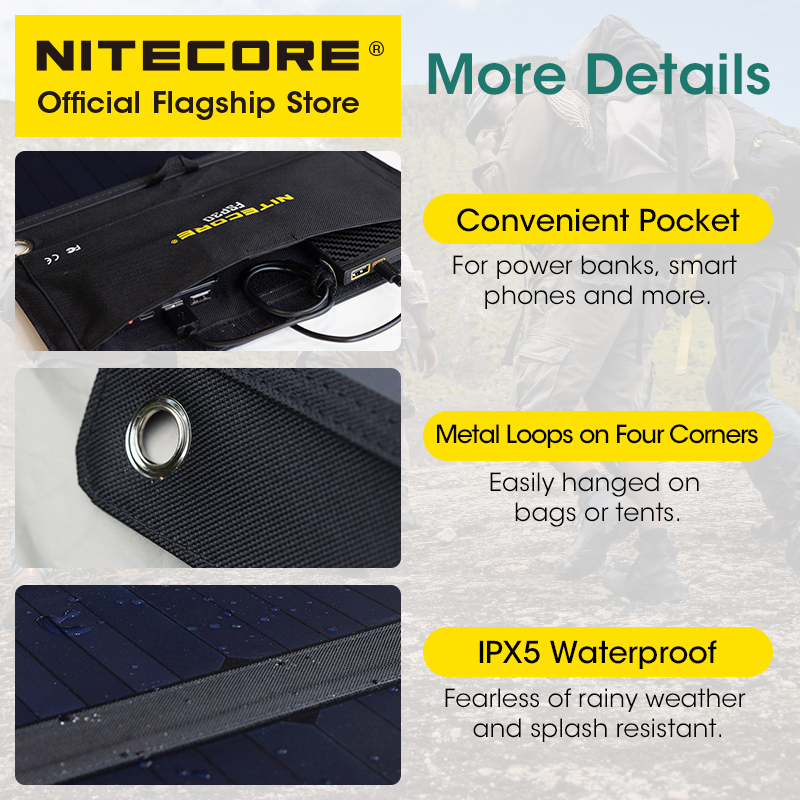 NITECORE FSP30 30W Portable So - Usb Charger Dynamo avis et prix