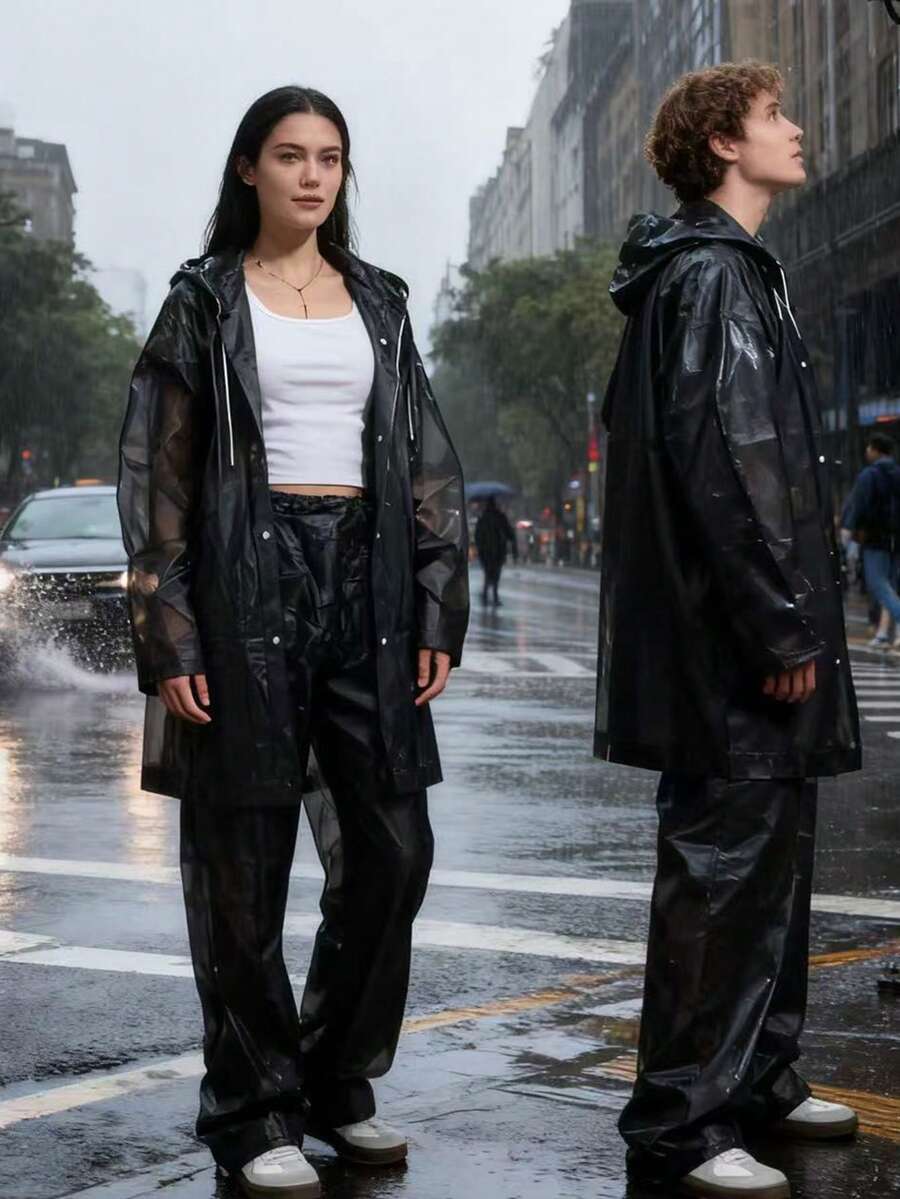 2pcs Unisex full-body rain sui - Cycling Commute Rain avis et prix