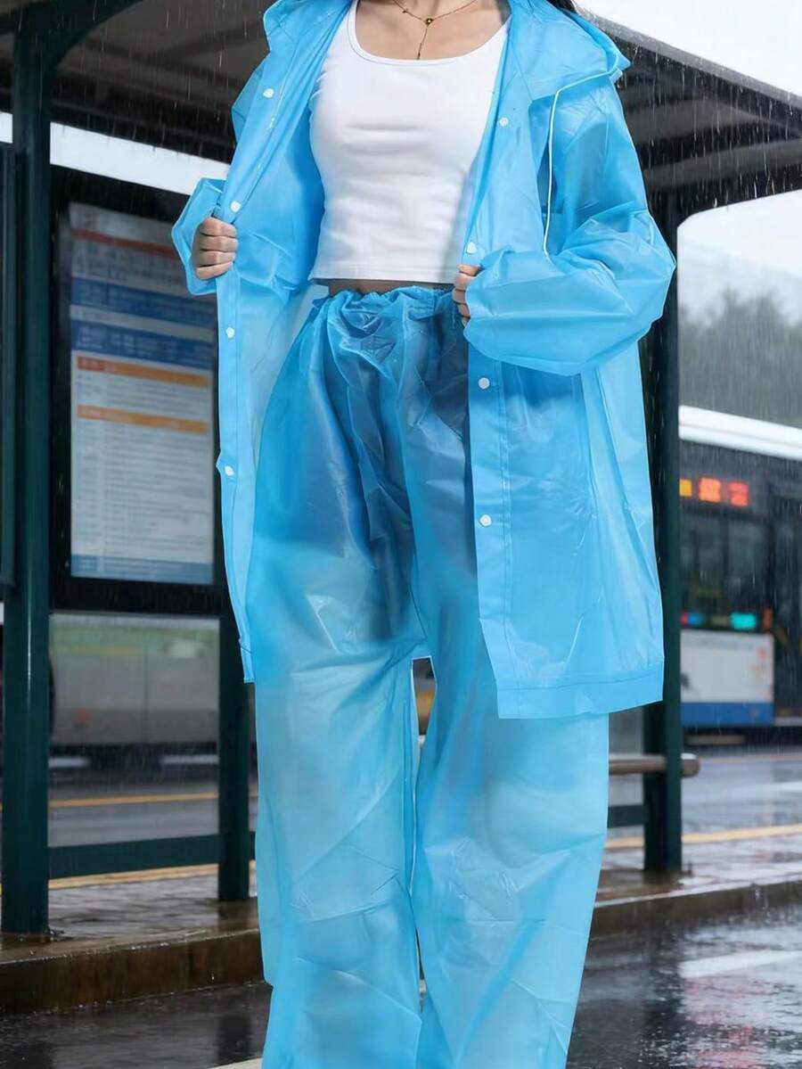 2pcs Unisex full-body rain sui - Cycling Commute Rain avis et prix