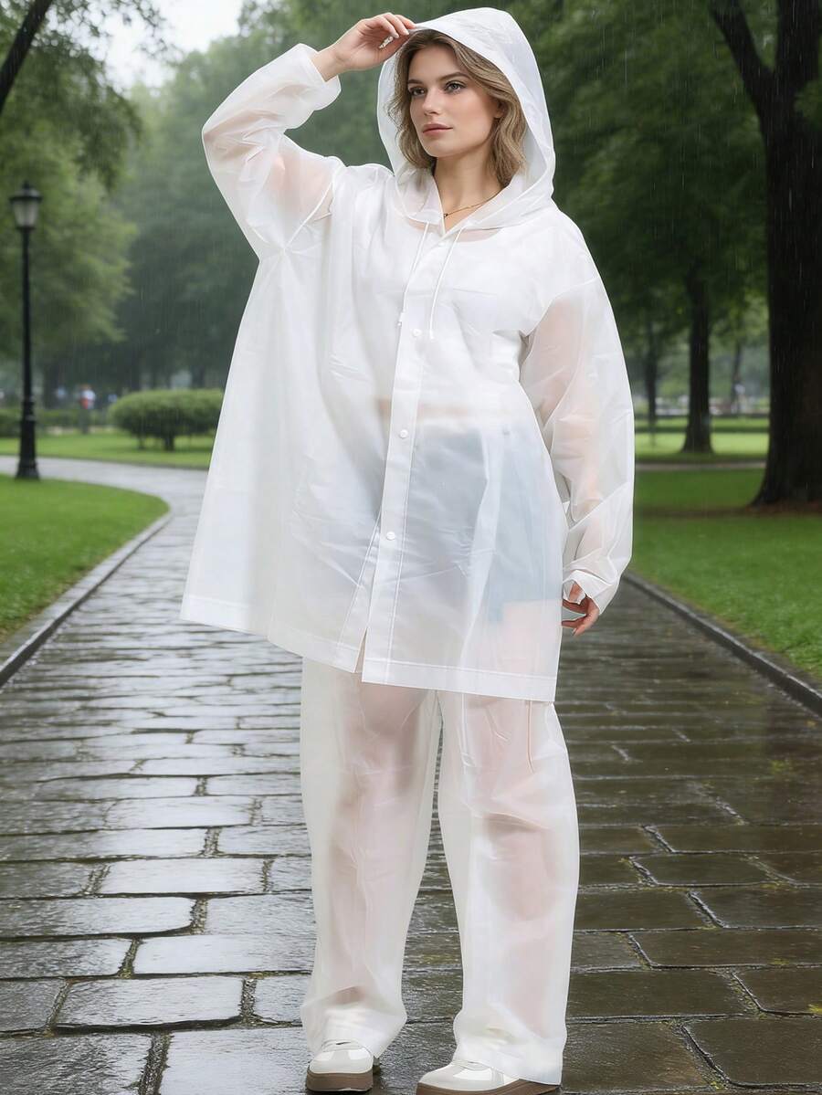 2pcs Unisex full-body rain sui - Cycling Commute Rain avis et prix