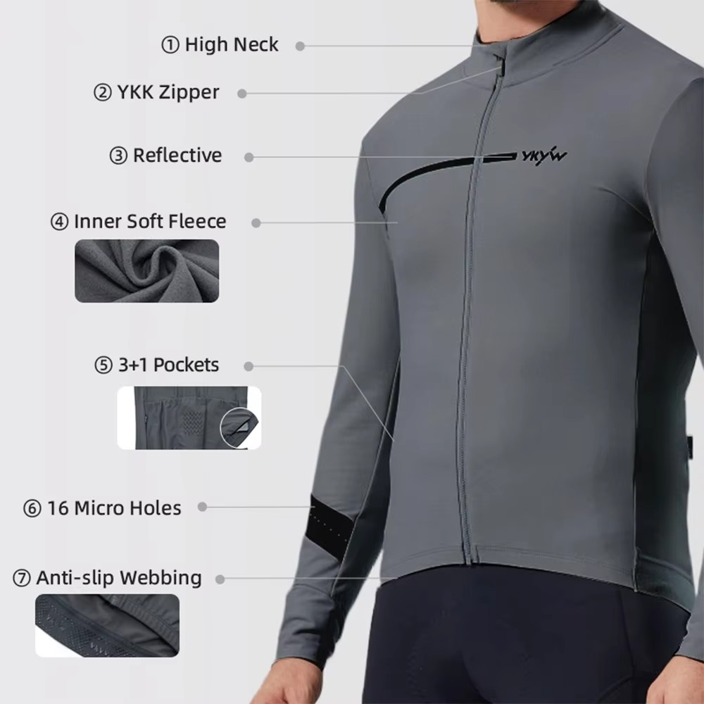 YKYWBIKE Men's Winter Cycling  - Cycling Commuter Jacket avis et prix